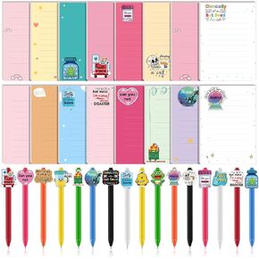 Eaasty 32 Pcs Nurse Notepad with Pen Set Nurse Gifts for RN CNA LPN Funny Self Stick Notes for Medical Staff, Nursing Students & Assistants for Office Hospital School Cute Appreciation Gifts
