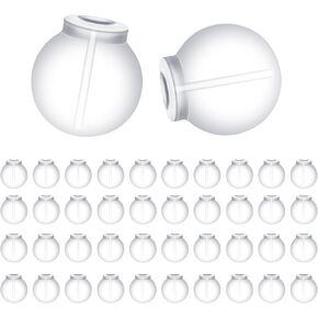 100pcs Transparent Earrings Backs, Rubber Comfort Impenetrable Soft Safety Backs Silicone Backings Clear Non-Slip Earring Stoppers Secure Fit Accessories for Studs Hoops and Piercings