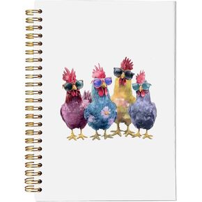 المضحك Bird Bird Nerd Spiral Notebooks ، الطيور اللطيفة لمشاهدة المجلة ، عشاق الطيور المراقبون هدايا للنساء مجلة الرجال ، دفتر الطيور المتحمسة 5.5x8.3 بوصة