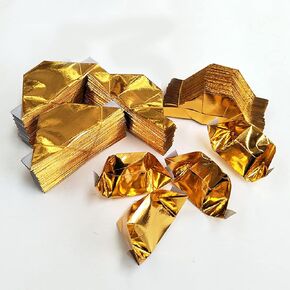 أموال الأجداد - 200pcs صينية joss ورقة قابلة للطي الذهب ، الإمدادات التضحية لمهرجان الأشباح الجائع جميع النفوس يوم Ching Ming Festival