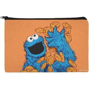 Sesame Street Vintage Cookie Monster Pencil Pen Penricizer Zipper Case