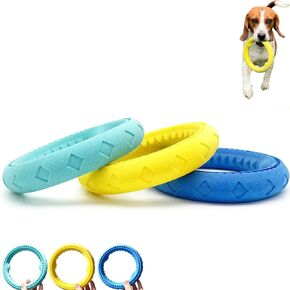 3pcs لعبة خاتم دائمة قاسية للكلاب شد الخاتم القوي لعبة Rubber Dog Toy لسلالات متوسطة صغيرة من 3