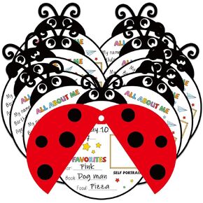 30pcs اقرأ كل شيء عن ملصقات الطالب في الفصل الدراسي عن ملصقات طالب نجم للطلاب طفل Ladybird كل شيء عني زخرفة لطلاب المدارس الابتدائية لرياض الأطفال