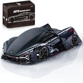 1:8 Sport Building Supercar Set for Adults, Model Kit for Adults to Build, Collectible Car Building Kits, Supercar with Authentic Features,Display Model for Home or Office(2884PCS)