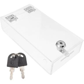 Zerodeko Clear Box Lock Lock Sontrol Smithtrol Smartphone حامل الهاتف المحمول البلاستيكي القابل للحيوان