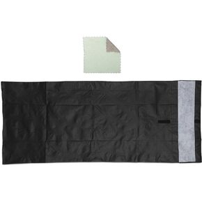 Ixth Gate Ixth Gate Table Bag Leaf Storage Bag مع قطعة قماش طلاء أسود 52*24inch