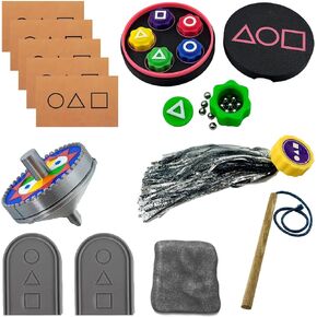 مجموعة لعبة Gonggi Stone Game الجديدة ، لعبة اللعب الشعبية الكورية ، مجموعة Gonggi Jack Stone Pebbles ، Ddakji Dice Dice Stone Catching لعبة تدريب على تنسيق العين للطفل للبالغين فالنتين هدية الفصول الدراسية