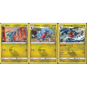 Garchomp 109/172 Stars Brilliant - Evolution Pokemon 3 Card Lot - نوع التنين