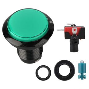 5V 100 مم قبة على شكل قبة LED LED إضاءة إعادة تعيين SELFING SWIST لمشاريع اللعبة ، MUSIC DIY Projects MAME DIY Projects Red Color (Green)