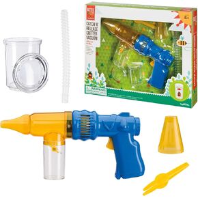 Beetle & Bee Bug Vacuum Toy Set for Kids - Insect Catching Kit with Toy Bug Gun, Tweezers, Magnifying Tube & Nozzles - Fun Bug Collection Kit for Backyard Exploration, Ages 5+