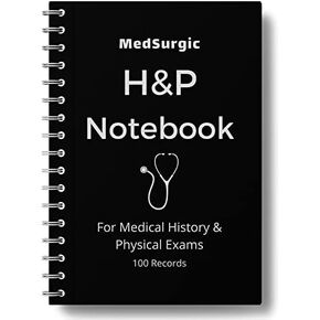 H&P Notebook, History and Physical Notepad for Students, Medical Practitioner, Nurses (Medical History and Physical Exam Notebook)- 100 Templates ‎8.5 x 6.5 Inches