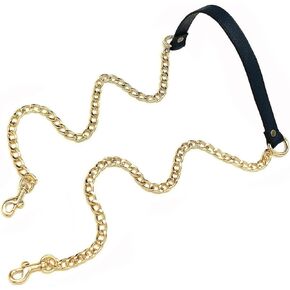 VanEnjoy 18MM Replacement Chain & Genuine Leather Shoulder Crossbody Straps for Handbags Purse Bags -Extended Version(Purplish Red) in Kuwait