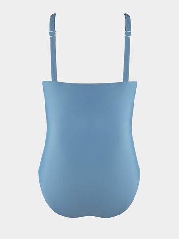 CUPSHE Plus Size One Piece Swimsuit for Women Ruched Underwire Bathing Suit Curvy Tummy Control Swimwear in Saudi Arabia