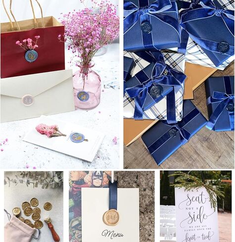 Glue Gun Wax Seal Sticks Pearl Beige, Andotopee 10pcs Pearlescent Sealing Wax Sticks for Wax Seal Stamp, 0.43 X 5.3" Premium Wax Seal Wax for Wedding Invitation Letter Envelope Seal Stickers DIY Craft in Kuwait