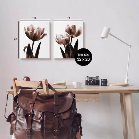 Stupell Industries Tulips Tulips Photography 2PC Canvas Wall Art ، تصميم بواسطة Caroline Kelly in Saudi Arabia
