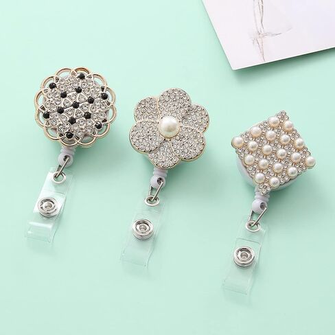 12 Pcs Cute Nurse Badge Reels Funny Acrylic Retractable Badge Holder with Alligator Clip Nurse, Cute Cool Id Tag Card Holder Clips for Doctor Student,Teacher,Work Office，Accessories Bulk Gifts in Saudi Arabia
