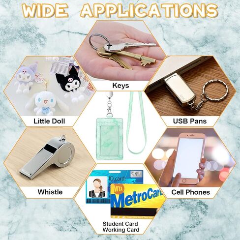 ID Badge Holder with Lanyard Marble Pattern Retractable Badge Holder PU Leather with Clear ID Window 1 Credit Card Case Name Badge Keychain Tags Protector for Women Nurse Teacher Office (Blue) in Kuwait