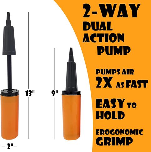 Balloon Pump Hand Held, Inflator Air Pump for Balloons - 2 Way Manual Dual Action - Kids' Party, Special Event in Saudi Arabia