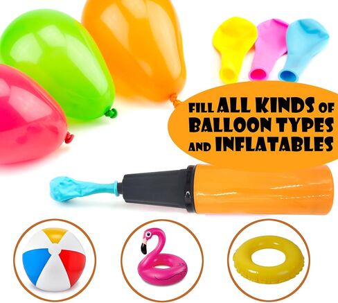 Balloon Pump Hand Held, Inflator Air Pump for Balloons - 2 Way Manual Dual Action - Kids' Party, Special Event in Saudi Arabia