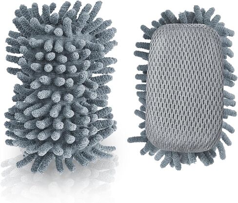 2 Pieces Microfiber Shag Whiteboard Eraser - Washable Dry Eraser for Whiteboard Markers & Chalk - Classroom, Office, Home Teacher Supplies (Pink&Blue) in Kuwait