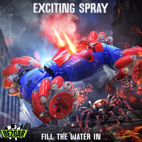 Bezgar Gesture Sensing RC Stunt Car ، ألعاب شاحنة Monster ، شاحنة وحش التحكم عن بُعد مع سيارة التحكم عن بعد ، عنكبوت ، ألعاب العنكبوت ، عنكبوت التحكم عن بعد ، ألعاب خارجية للأطفال in Kuwait