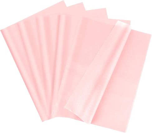 100 Sheets Tissue Paper, 14 x 20 Inches Pink Tissue Paper for Gift Bags, Valentine Gift Wrapping Tissue Paper Bulk Craft Decorative Paper for Packaging Art Crafts DIY Party Supplies Wedding Decoration in Saudi Arabia