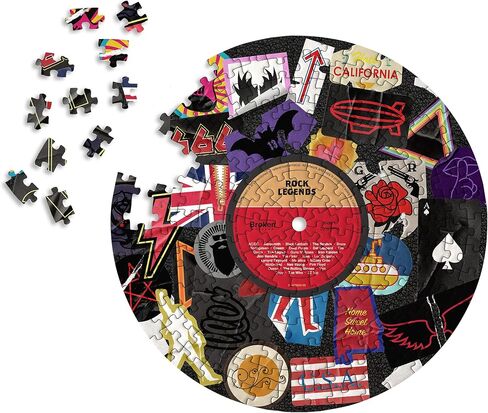 Luckies - Jigsaw Puzzle | Vinyl Records Shaped Jigsaw Board Game | Retro Inspired Wall Art & Wall Hanging | 200 Piece Jig Saw Puzzles | Mindfulness Gifts for Women & Men | Hip Hop Classics in Saudi Arabia