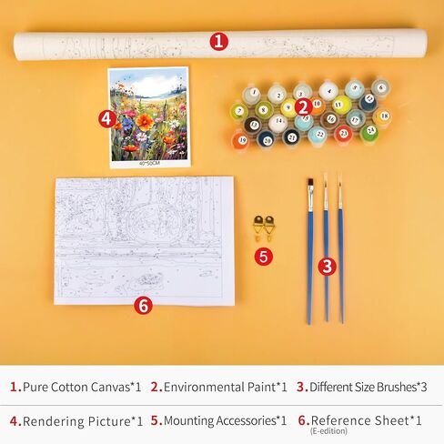 Paint by Numbers for Adults Acrylic Eye by Number Carp Paint by Number Kits Colorful Butterflies Paint by Numbers for Adults Beginner Abstract Artwork Wall Decor Oil Painting, 16"x 20" Unframed in Kuwait