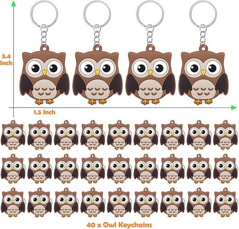 CiciBear 24 Pack Owl Necklace Party Favors with Mardi Gras Beads for Forest Friends Woodland Animals, Party Favors, Home Decorations, Birthday Celebrations in Kuwait