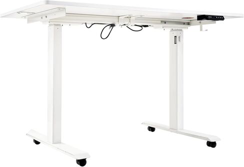 SuperHandy Standing Desk Adjustable Height (48'' x 30''), 3 Memory Presets - Large Electric Sit-Stand Adjustable Height up to 49'' - Rustic Wood in Kuwait