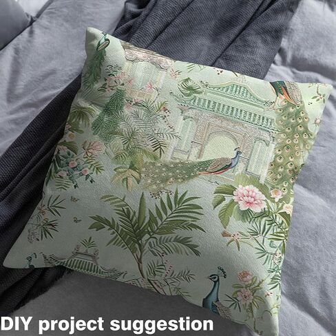 Feelyou Green Peacock tepholstery Accords for Chairs Fird Tropical Birds Fabric by the Yard Farmhouse Garden Decorative Voreproof Viropic More Tropical More in Kuwait