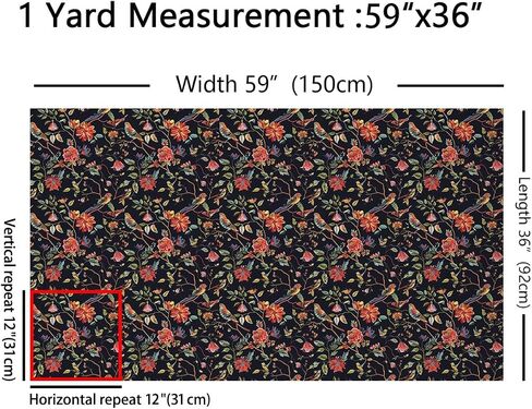 Feelyou Green Peacock tepholstery Accords for Chairs Fird Tropical Birds Fabric by the Yard Farmhouse Garden Decorative Voreproof Viropic More Tropical More in Saudi Arabia
