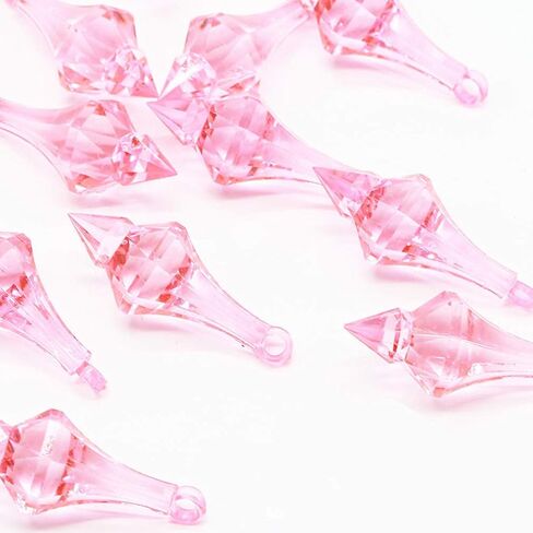 Liying Acrylic Chandelier Drops, 130 Pcs Acrylic Chandelier Pendant for Wedding Decorations, Bridal Shower Decorations, Table Centerpiece Decorations (Clear) in Kuwait
