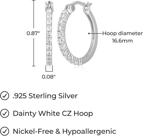 تم تغيير الفضة الأزرق والأبيض Sapphire hoop الحلقان in Kuwait