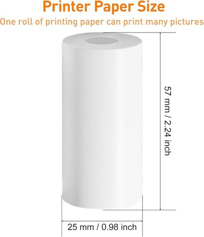 5 Rolls Instant Print Paper Thermal Print Paper No Ink Print Paper for Kids Instant Camera, for Most Kids Instant Camera in Kuwait