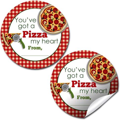 You Make My Heart Pop Fun Popcorn Themed Valentine Party Favor Sticker Labels for Kids, 40 2" Party Circle Stickers by AmandaCreation, Great for Classroom Valentines, Envelope Seals, Gifts, Treats in Saudi Arabia