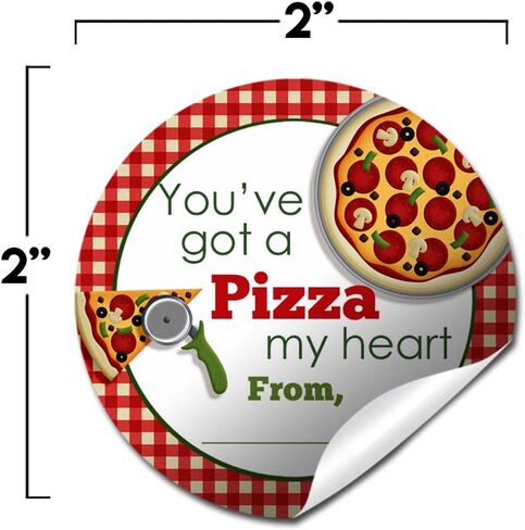 You Make My Heart Pop Fun Popcorn Themed Valentine Party Favor Sticker Labels for Kids, 40 2" Party Circle Stickers by AmandaCreation, Great for Classroom Valentines, Envelope Seals, Gifts, Treats in Saudi Arabia