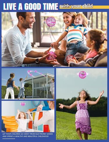 Galaxy Ball, 2024 Upgraded Hand-Controlled Flying Orb Ball Toy for Kids, Boomerang Ball Fly Fidget Spinner, Cosmic Globe 360°Rotating Spinning Hover Ball Indoor Outdoor Flying Spinner Mini (Red) in Saudi Arabia