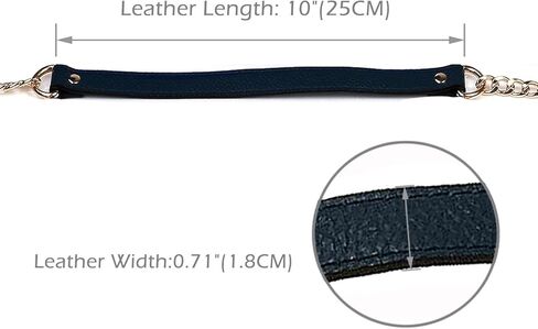 VanEnjoy 18MM Replacement Chain & Genuine Leather Shoulder Crossbody Straps for Handbags Purse Bags -Extended Version(Purplish Red) in Kuwait