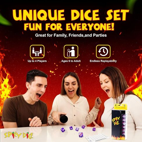 Double Dice Set – 2 Unique, Random Colors of Pearlized Dice for Adults and Families. Elevate Game Nights, Dice Games, and Tabletop Adventures with Style and Fun! in Saudi Arabia