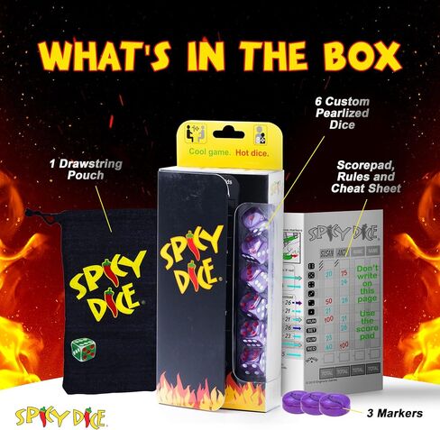 Double Dice Set – 2 Unique, Random Colors of Pearlized Dice for Adults and Families. Elevate Game Nights, Dice Games, and Tabletop Adventures with Style and Fun! in Saudi Arabia