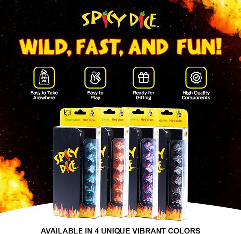 Double Dice Set – 2 Unique, Random Colors of Pearlized Dice for Adults and Families. Elevate Game Nights, Dice Games, and Tabletop Adventures with Style and Fun! in Saudi Arabia