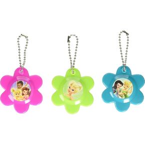 Disney Tinkerbell Flower Compact Mirror Keychain Birthday Party Favours (12 Pack), Multi Color, 2 1/4" x 2 1/4".