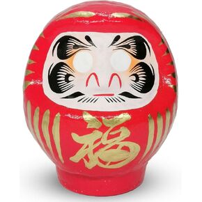 Darumadoll 3.7inch Tall (Red), Traditional Crafts, Handcrafted in Japan