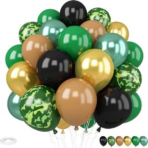 Blue and Orange Balloons, 30 Pcs 12inch Royal Blue Orange Gold Latex Balloons White Cartoon Anime Dragon Balloon for Kids Boys Cartoon Ball Birthday Baby Shower Party Decoration