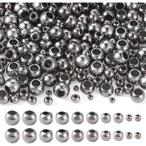 Fashewelry 250pcs جولة الفواصل المفرقة الخرز السلس حبات البلاستيك كرات فضفاضة 3 مم/5 مم/6 مم/8 مم/10 مم ل DIY قلادة المجوهرات صنع الحرف