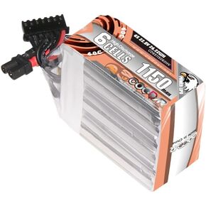 1150mAh 6S 22.8V 50C HV LiPo Battery with XT30 Connector for 2.5 to 4 inch Propeller FPV RC Racing Drone FPV Quads Quadcoper