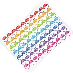Lesnala 2520 Pcs Food Labels Stickers 7 Day of The Week Food Labels Writable and Peel Tab for Home Kitchen Restaurant Monthly Planners Meal Prep Accessory 1inch
