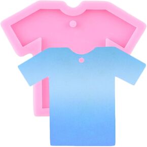 T-Shirt Silicone Mold Clothes Resin Molds T-Shirt Keychain Mold for DIY Jewelry Making Pendant Necklace Decoration Craft