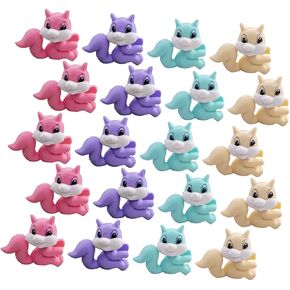 36pcs Squirrel Eraser for Kids Classroom Erasers Mini Bulk Toys Erasers for Eraser Pets Toddler Toy Christmas Erasers Small Erasers Pencil Child Animal Plastic Decorate